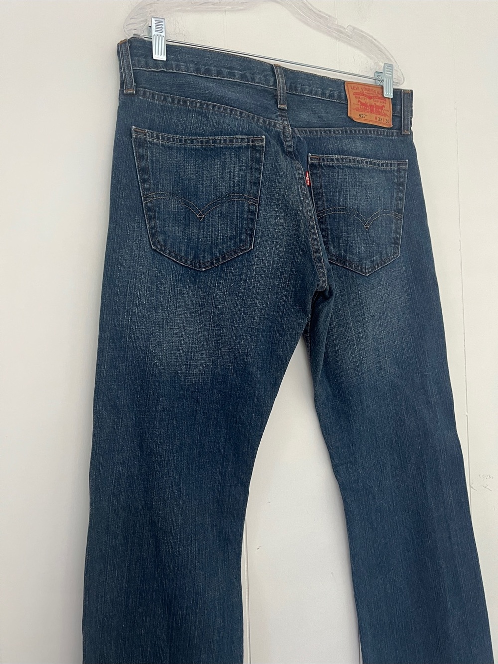 LEVI’s 527 Bootcut Men's Dark Wash Blue Jeans Denim W 33 L 30 - Picture 7 of 14